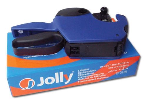 Jednořádkové etiketovací kleště JOLLY JH8 - etikety cola-ply 22x12 - mix barev