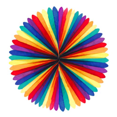 WIMEX Párty vějíř obří (průměr 110 cm) - XL barevný - (1 ks) (1)