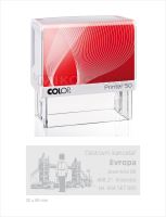 COLOP Printer 50 - bílé - kompletní razítko - polštářek červený