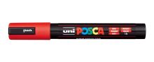UNI PC-5M POSCA Akrylový popisovač 2,5 mm kulatý střední - červený [15]