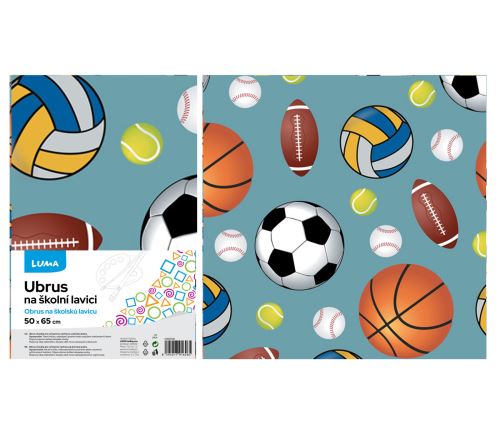 Ubrus na školní lavici - SPORT