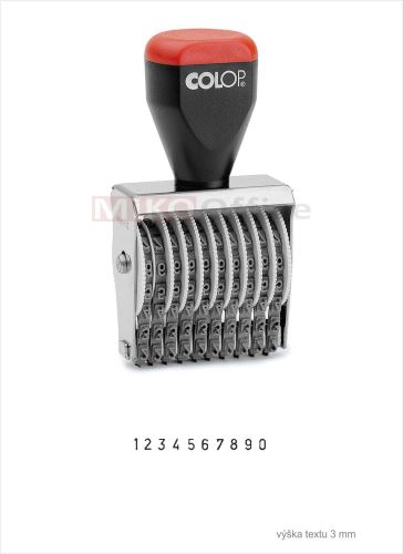 COLOP Páskové razítko 03010 - číselné (10) - text 3 mm