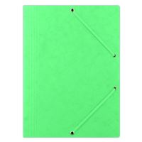 DONAU Spisové desky s gumičkou A4, prešpán 390 g/m2 , zelené