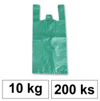 HDPE Mikrotenové tašky v bloku 10 kg - 11 µm - [200 ks] - zelené