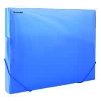 DONAU Box na spisy s gumičkou PP, A4, hřbet 30 mm - modrý