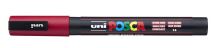 UNI PC-3M POSCA Akrylový popisovač 0,9-1,3 mm zakulacený - tmavě červený [14]