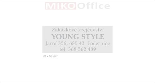 Štoček pro razítko 23 x 59 mm Printer 40 - výroba na zakázku