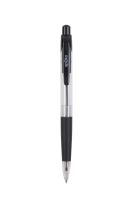 SPOKO Kuličkové pero průhledné 0,5 mm, černá náplň - černé