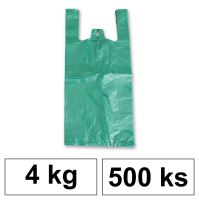 HDPE Mikrotenové tašky v bloku 4 kg - 8 µm - [500 ks] - zelené