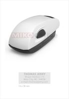 COLOP Stamp Mouse 20 - barva bílá - otisk 14 x 38 mm - polštářek černý