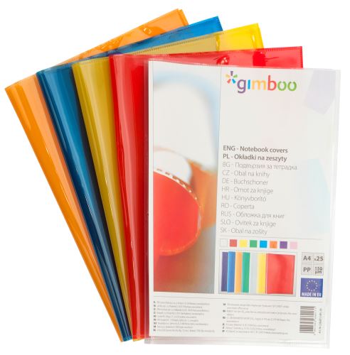 DONAU Obal na sešity A4, PP, 150 µm, hladký - barevné varianty