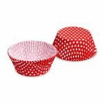 WIMEX Cukrářský košíček (PAP) puntíky červené 50 x 30 mm [40 ks]