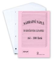 Náplň do karis bloku A4 - čtverečkovaná - [100 listů] (1)