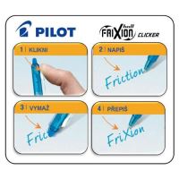 PILOT Frixion Clicker 0,7 Roller gelový - varianty (1)