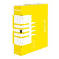 DONAU Archivační krabice, lepenka, A4, 10 cm - žlutý