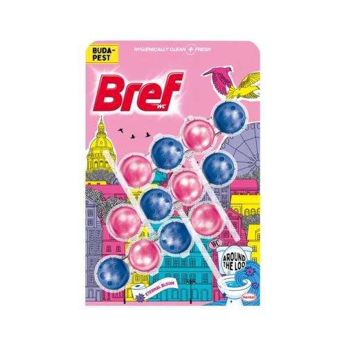 BREF Power Aktiv WC blok 3x50 g - Budapest