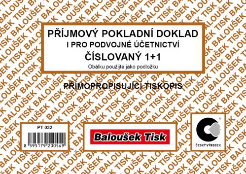 Příj. pokl.dokl. i pro pod.účet. A6 čís.