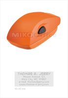 COLOP Stamp Mouse 30 - barva oranžová - otisk 18 x 47 mm - polštářek černý