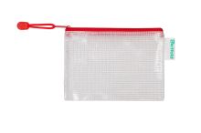 TARIFOLD Obálka se zipem síťovaná A5, PVC - červená