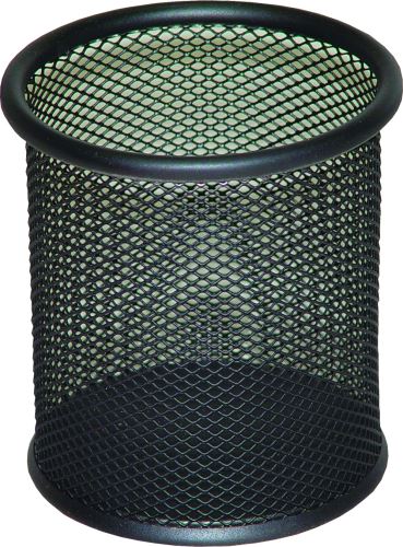 Drátěný kelímek na psací potřeby, výška 98 mm, kov - černý