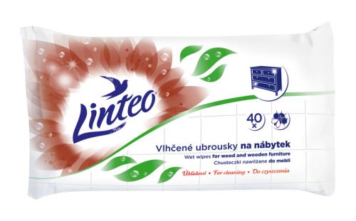 LINTEO - Vlhčené úklidové ubrousky na nábytek [40 ks]
