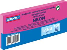 DONAU Samolepicí bloček, 51 x 38 mm, 3 x 100 listů, neonová - varianty (4)