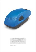COLOP Stamp Mouse 20 - barva modrá - otisk 14 x 38 mm - polštářek černý