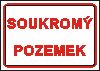 Soukromý pozemek - A4 (text v rámečku) - samolepící