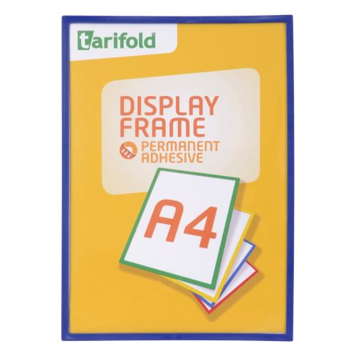 TARIFOLD Display Frame - samolepící rámeček A4 [1 ks] - modrý