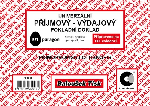 Univerzální příjm.-výdaj. pokl.dokl. A6 - EET