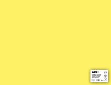 APLI Barevný papír 170 g, A2+ (50 x 65 cm), 25 listů - světle žlutý