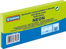 DONAU Samolepicí bloček, 51 x 38 mm, 3 x 100 listů, neonová - varianty