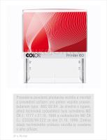 COLOP Printer 60 - bílé - kompletní razítko - polštářek červený