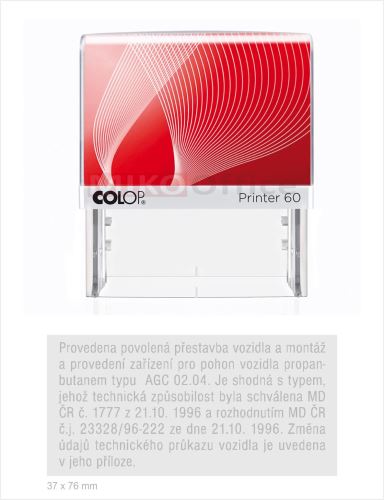 COLOP Printer 60 - kompletní razítko - otisk 37 x 76 mm (3)