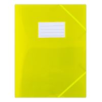 DONAU Spisové desky s gumičkou a štítkem A4, PP - žluté